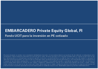 Fondo UCIT para la inversión en PE cotizado