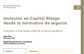 Inversión en Capital Riesgo desde la normativa de seguros